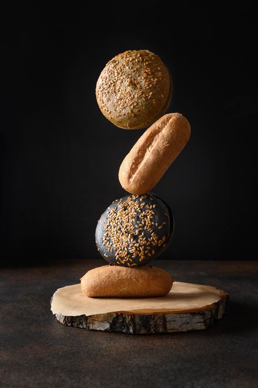 Balancing composition of Healthy gluten free Bread with buckwheat, charcoal and spirulina