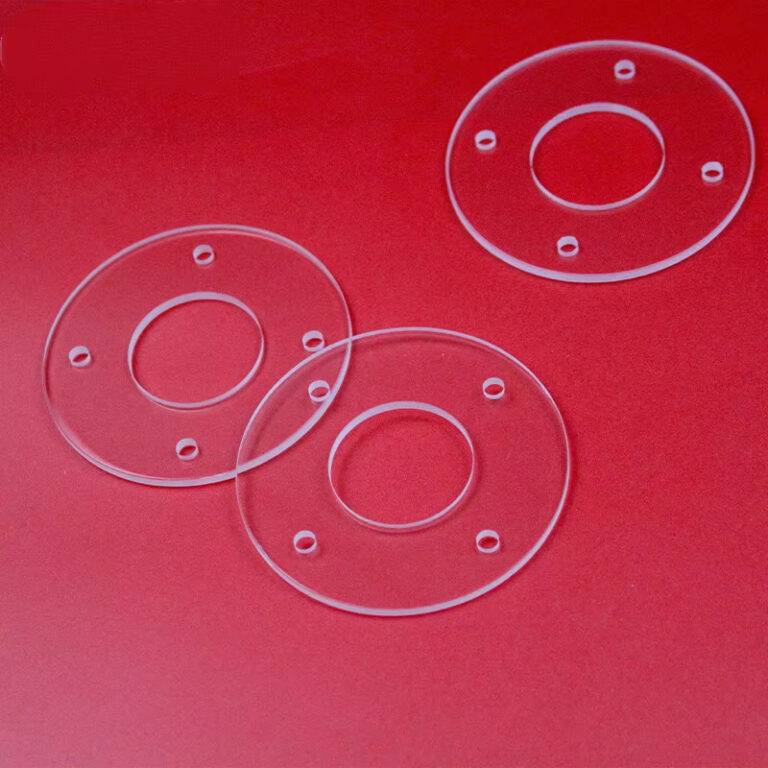 customized quartz glass perforated