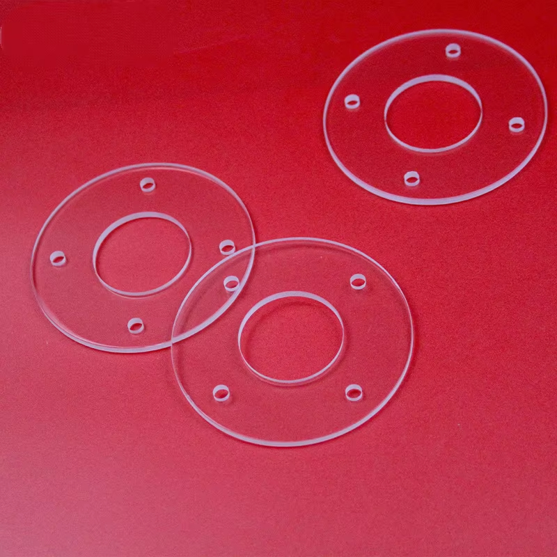 customized quartz glass perforated